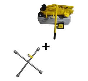 Kit Gata Hidráulica para Autos Tipo Caimán Tn + Llave M14