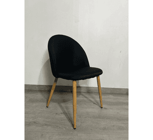 Pack 4 Sillas de Comedor Nordica Gabrielle Tapizada en Lino con Patas Metal
