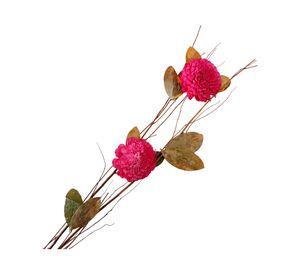 Ramo varas flores preservado fucsia 90 cm