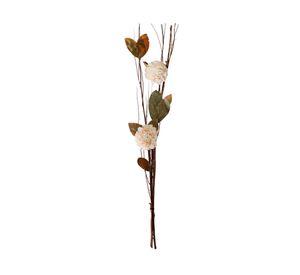 Ramo varas flores preservado crema 90 cm