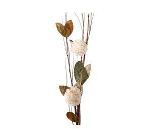 Ramo varas flores preservado crema 90 cm