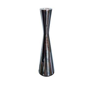 Candelabro metal plateado 22 cm