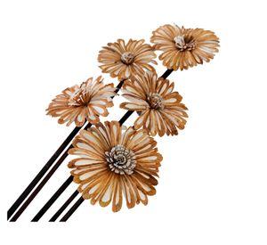 Ramo flor tierra natural beige 55 cm