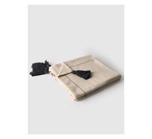 Manta Palmeras Bordadas 120 x 230 cm