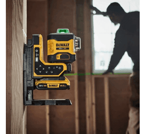 Kit Nivel Láser Dewalt DCLE34035D1 - Control Remoto 3 Líneas 360° 20v