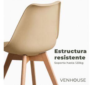 Pack 2 Silla Eames Tulip Beiges