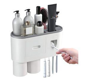 Soporte Cepillos Dientes Dispensador Pasta Organizador Jhn