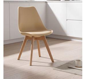 Silla Eames Acolchada Tulip Beige