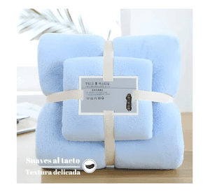Pack 2 toalla baño mano viaje microfibra secado rápido