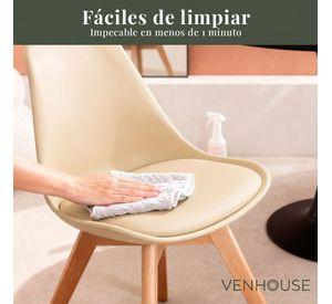 Pack 6 Sillas Eames Tulip Beige