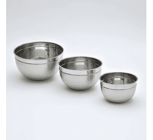 Pack 3 bowls acero inoxidable reposteria cocina ensaladas