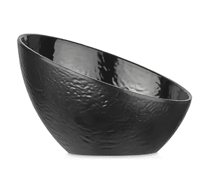 Bowl melamina borde cascada 16 x 16.5 CM linea tilda Negro