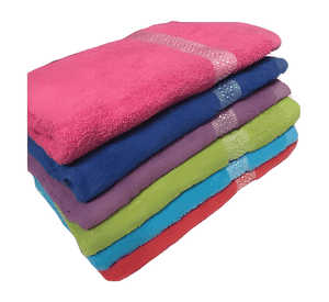 Pack 6 toalla de baño algodón 140*75 colores 21