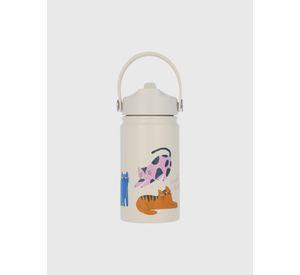 Botella Ac Inox Niña Cat Crema 360 ml