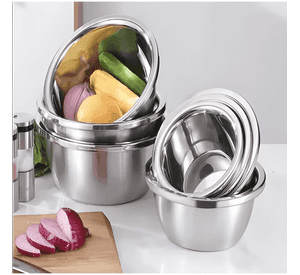 Pack 6 bowl cuenco tazon profundo 36 CM acero cocina #2