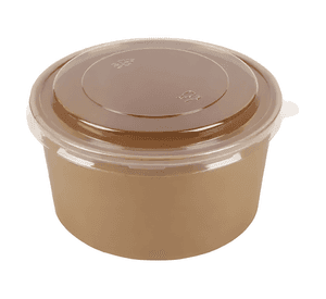 Envase bowl kraft con tapa pet 1000ml (50 unidades) #2