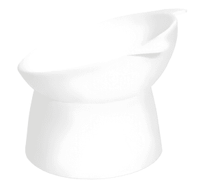 Pet bowl redondo plástico abs - modelo P53 pack X8 Blanco