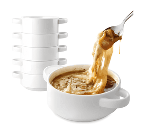 6 bowl para sopa pocillo de consomé 280cc porcelana