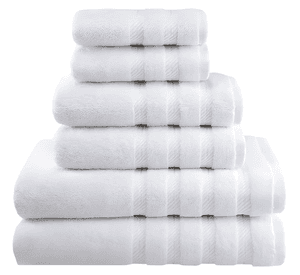 Set de 6 toallas 100% algodón turco premium