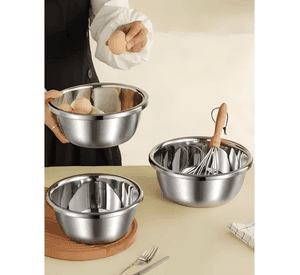Pack 6 bowl cuenco tazon profundo 32 CM acero cocina #2