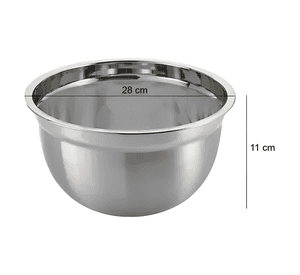 Pack 4 bowls cocina repostería 20,24,28,32 CM Plateado #2