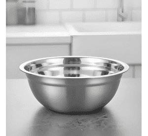 Bowl acero inoxidable 18cm cocina repostería premium