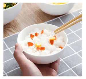 Pack 6 pocillo bowl cuenco de melamina cocina 400ml Blanco