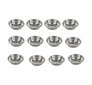Pack de 12 bowls de acero inoxidable 18 CM para cocina y