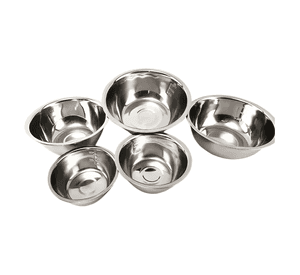 Pack 5 bowl pocillo acero inoxidable reposteria cocina #10