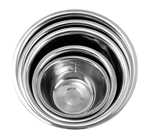 Pack 5 bowl pocillo acero inoxidable reposteria cocina #10