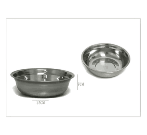 5 bowls para batir mezcla en acero inoxidable 25cm #20