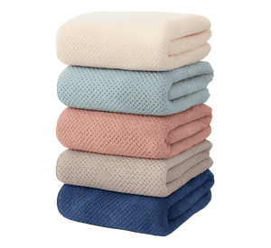 Set 6 toalla de baño microfibra alta calidad secado rápido
