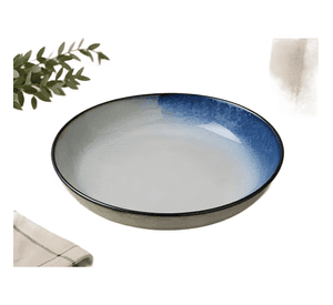 Bowl cerámico japonés para ramen pasta y ensaladas Azul