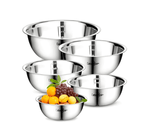 Pack 5 bowl pocillo acero inoxidable reposteria cocina #2