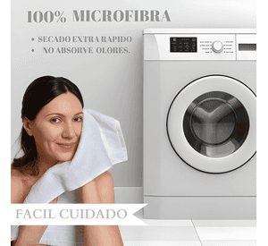Set 2 toallas de baño grande microfibra toallon 90x180cm #7