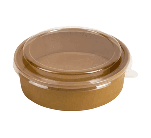 Envase bowl polipapel kraft 1000cc c/tapa 50 unidades #5