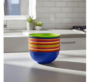 30 bowls pocillos cereal postre plástico reutilizable