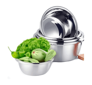 Bowl cocina reposteria ensalada acero inox 26 CM pack x 3