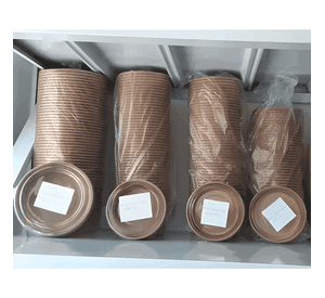 Envase bowl polipapel kraft 1000cc c/tapa 50 unidades #10