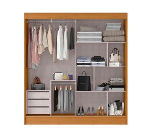 Clóset 2 puertas Palermo cinamomo 220x202.4x49.7 cm