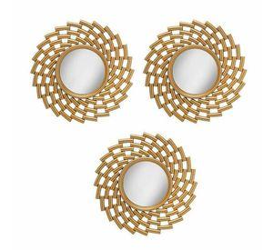 TRIO ESPEJOS  DECORATIVOS FORMA NORDICO