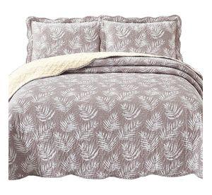 Quilt Sherpa 2 Plazas Helechos Crudo