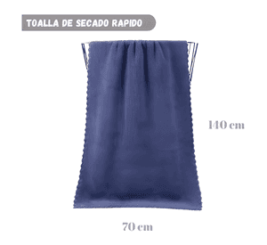Toallas de cuerpo baño microfibra secado rapido pack 3 #3