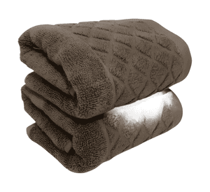 Pack 2 toallas de algodón 30x50cm con bordado marca homey