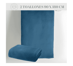Set 2 toallas de baño grande microfibra toallon 90x180cm #4