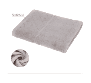 Toalla de baño algodón homey rectangular 70x130cm Gris #5