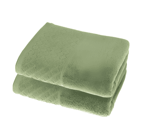 Toalla de baño algodón 70x130 CM con bordado homey Verde
