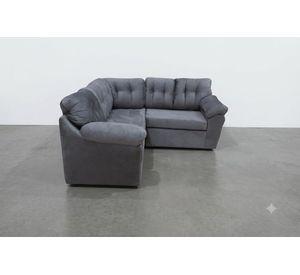 SOFA SECCIONAL MILLARAY FELPA GRIS