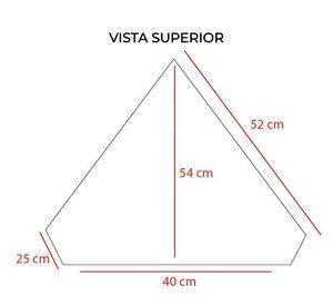 Vitrina esquinero de madera y vidrio