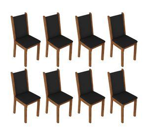 JUEGO COMEDOR CLARICE GRECO 8 SILLAS CAFE